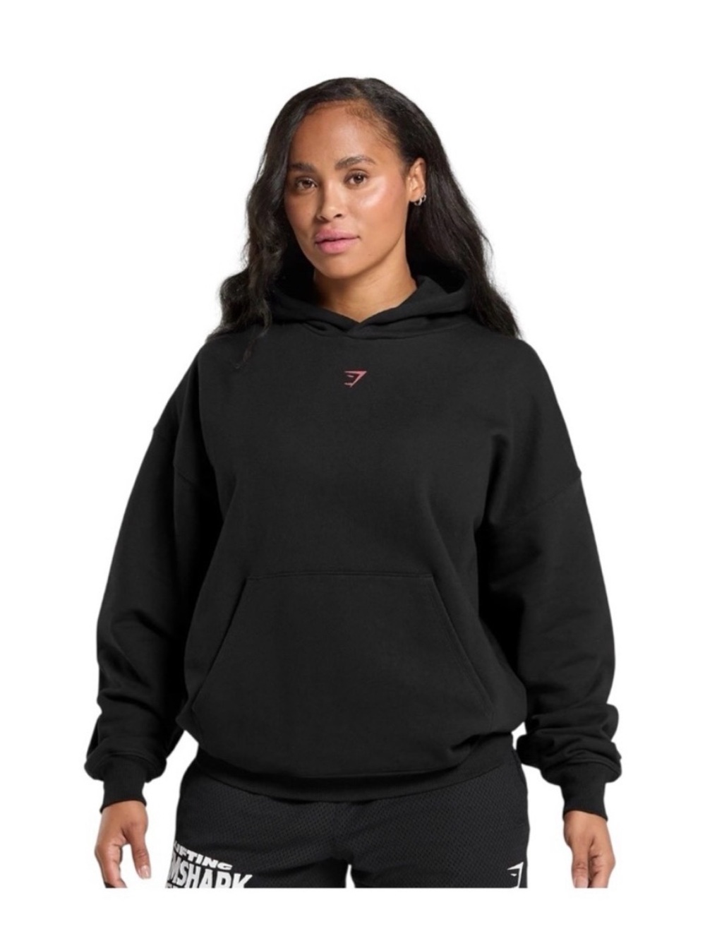 Gymshark Graphic Hoodie Black & Pink Size Small